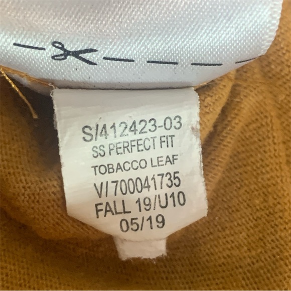 Old Navy Men Short Sleeve Perfect Fit T Shirt Tobacco Leaf Size Large Pre Owned - Picture 6 of 7